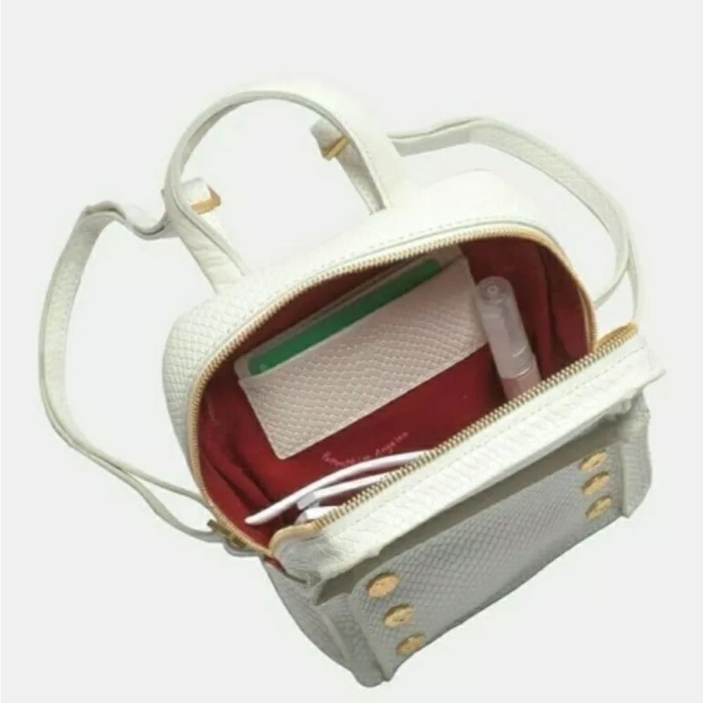 Hammitt Mini Hunter Backpack in Marshmallow with Gold Rivits - Picture 7 of 12